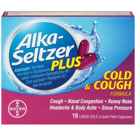 ALKA-SELTZER Alka-Seltzer Plus Cold & Cough 10 Count, PK24 81541515
